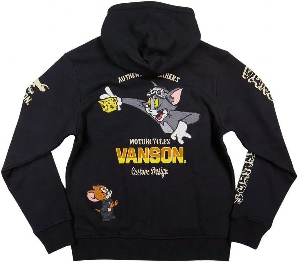 VANSON トムとジェリー スケルトンパーカー VANSON パーカー トムとジェリー バンソン メンズ レディース